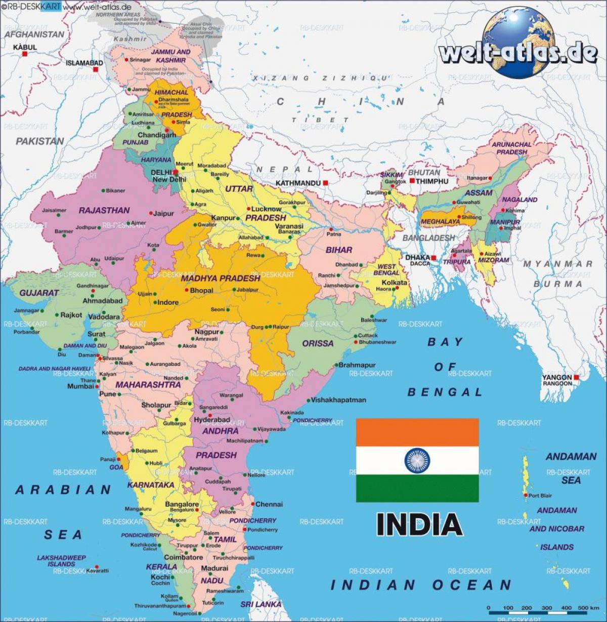 India Street Map 