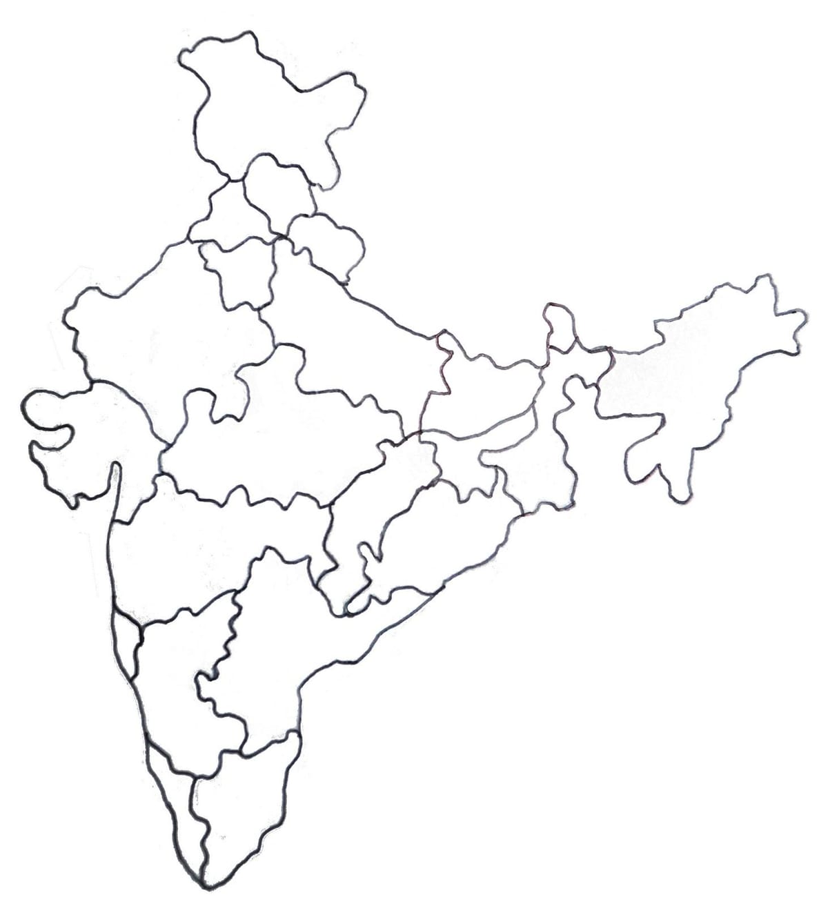 Indien Landkarte Zeichnung Bilder