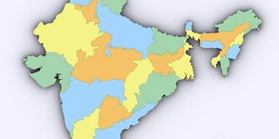 3d-Karte Indien