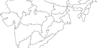 Indien-politische Karte