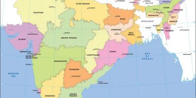 Indien-politische Karte
