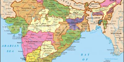 Bild der Karte von Indien