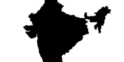 Indien-Vektor-Karte