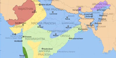 Monsoon Karte Indien